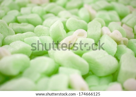Green foam insulation with extreme short depth of field