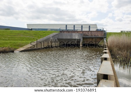 Water outlet of pumping station