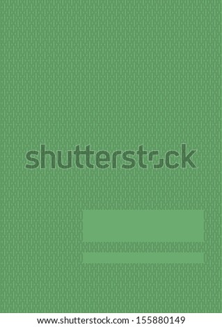 contemporary design cover page for business documents with black u pattern on green background with a space for adding your text simply