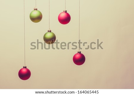 christmas balls hanging decoration
