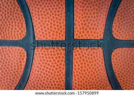 Closeup basketball or basket ball macro texture  and for you on background