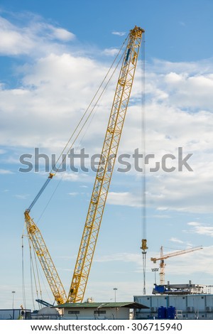 Construction Industry oil rig refinery working site, asia in Thailand