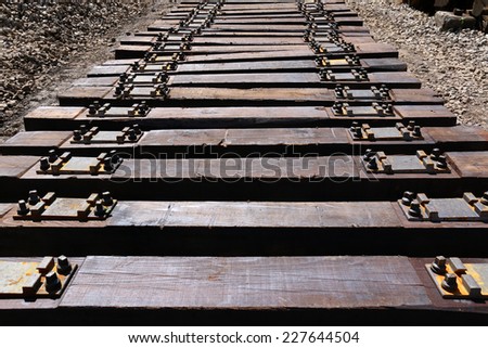 Railway sleepers for maintenance railroad in Croatia