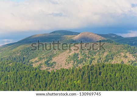 Simple mountains landscape. Altai, Siberia