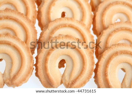 Sugar cookies on a white background, it is isolated