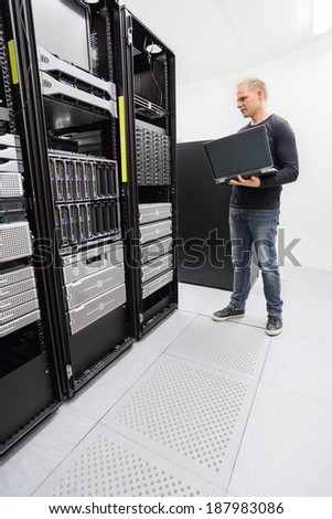 It engineer monitor systems in datacenter