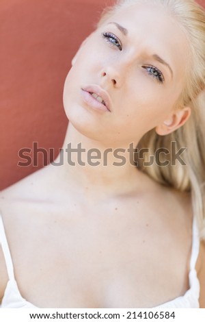 Beautiful and natural portrait of teenage girl
