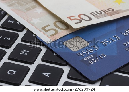 Symbol of web shopping or internet banking