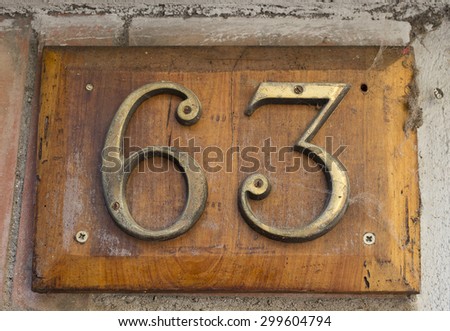 63 door number