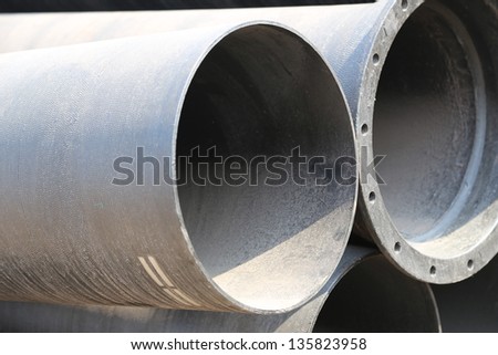 black Steel pipes background.