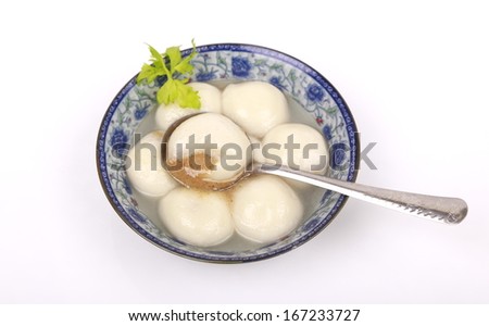 Traditional sweet chinese glutinous rice ball