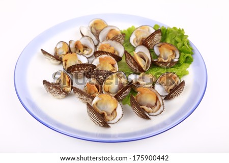 blood clam, one of the traditional food for new year in China