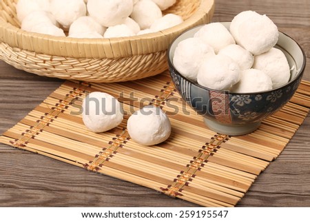 Traditional sweet chinese glutinous rice ball