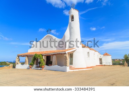 Stella Maris Church in Porto Cervo, Sardinia