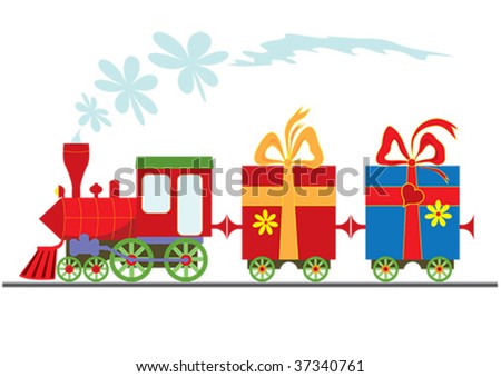 Cartoon Steam Train