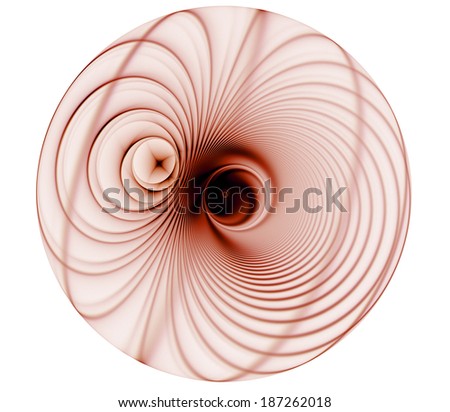 3d colored glowing orb on white background. Can be used as a design element in images concerning technology, science, and entertainment.