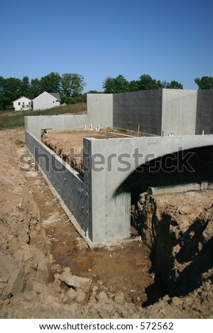 Basement Walls and Foundation to a New Home