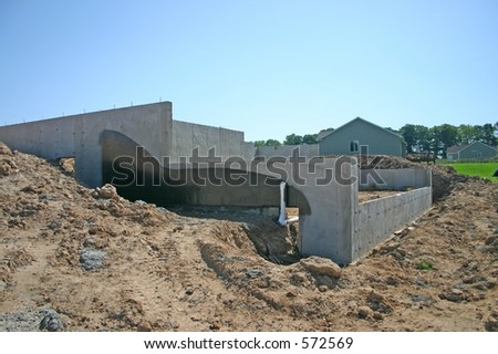 Basement Walls and Foundation to a New Home