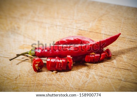 Red pepperoncino, spice for cooking