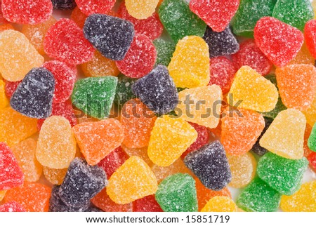Colorful Jelly Candy Background