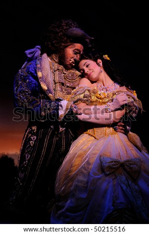 BUENOS AIRES - MARCH 26: Opening of Disney Musical The Beauty and the Beast in Opera Theater March 26, 2010 in Buenos Aires, Argentina