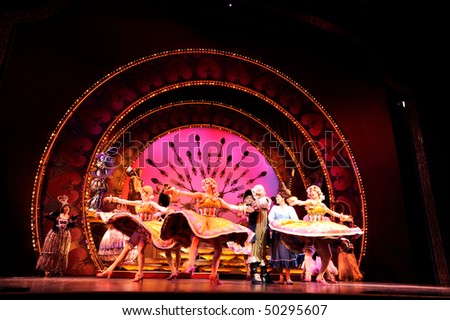 BUENOS AIRES, ARGENTINA - MARCH 26: Opening of Disney Musical The Beauty and the Beast in Opera Theater on March 26, 2010 in Buenos Aires, Argentina