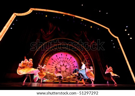 BUENOS AIRES, ARGENTINA - MARCH 26: Opening of Disney Musical The Beauty and the Beast in Opera Theater. March 26, 2010 in Buenos Aires, Argentina