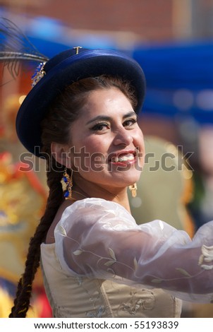 ORURO, BOLIVIA - FEBRUARY 2: Oruro Carnival in Bolivia, declared UNESCO Cultural World Heritage. Febraury 2, 2008 in Oruro, Bolivia