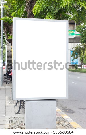 Outdoor advertising in the city