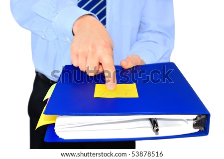 Angry manager returning folder to fix paperwork