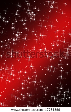 red starry background