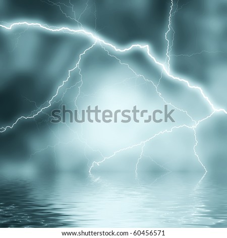 thunderstorm wallpaper. stock photo : Lightning