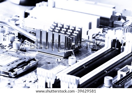 abstract close-up mother board background