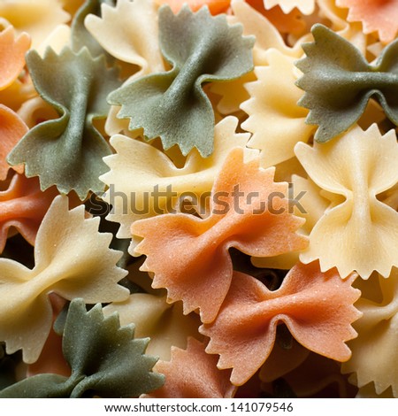 vegetable farfalle pasta in bulk