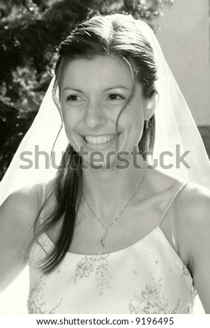 wedding: happy young bride