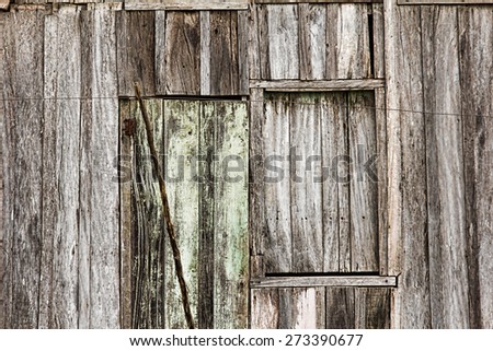 Old wood house texture
