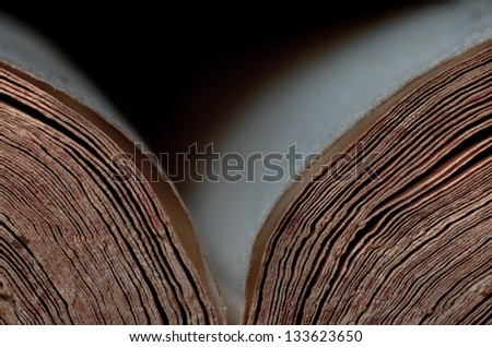 pages of an old opened book