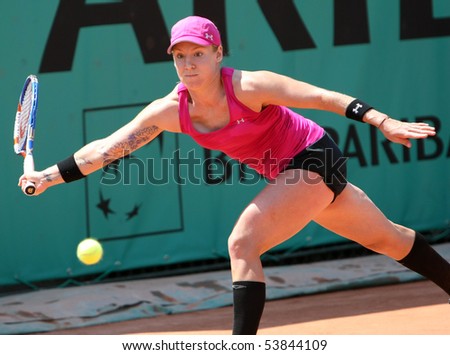 stock photo : PARIS - MAY 20: Bethanie MATTEK-SANDS of USA in action