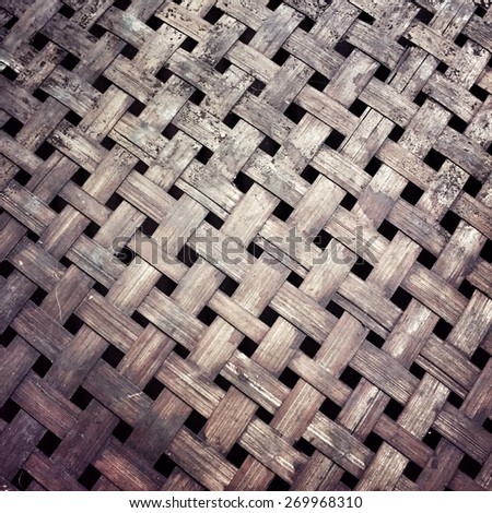Bamboo weaves , retro and old art weaves texture background