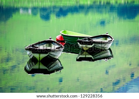 Boats at Peace on a Lake