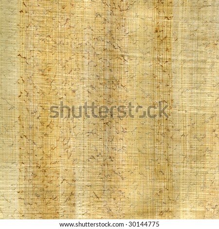 crumpled and wrinkled papyrus paper texture with fiber pattern