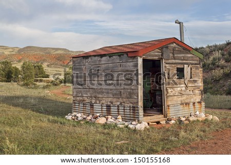old cabin in Rocky Mountains - Red Mountain Open Space near Fort Collins, Colorado