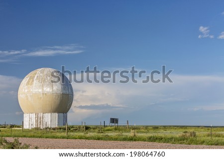 weather research radar in Pawnee Grassland, northern Colorado