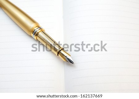 notebook and pen for writing