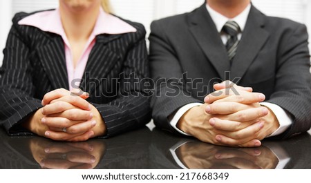Managers are interviewing candidate for job