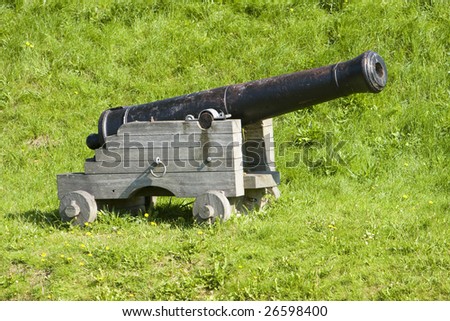 Old light gun, prototype of real cannon