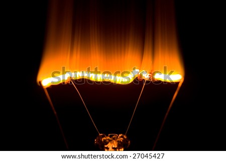 burned light bulb
