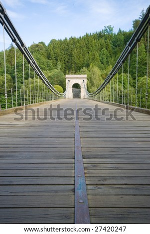 The longest old and chain bridge in Czech republic