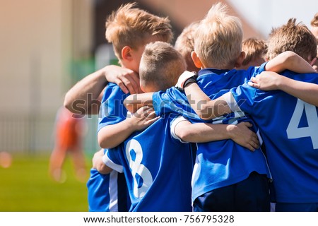 Kids Play Sports. Children Sports Team United Ready to Play Game. Children Team Sport. Youth Sports For Children. Boys in Sports Uniforms. Young Boys in Soccer Sportswear