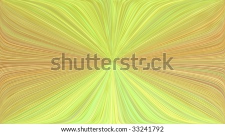 Smooth yellow and orange striped variegated background with vanishing point
